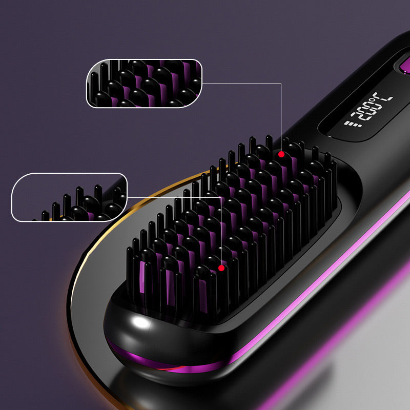 Fast Wireless Ceramic Flat Iron Comb