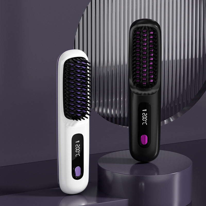 Fast Wireless Ceramic Flat Iron Comb