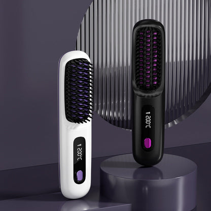 Fast Wireless Ceramic Flat Iron Comb