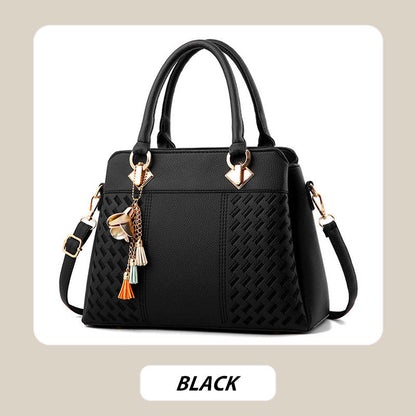 Stylish Ladies Handbag with Chain Tassel Detail