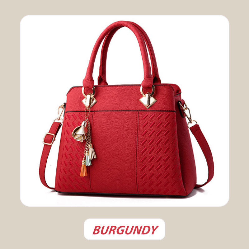 Stylish Ladies Handbag with Chain Tassel Detail - Befez