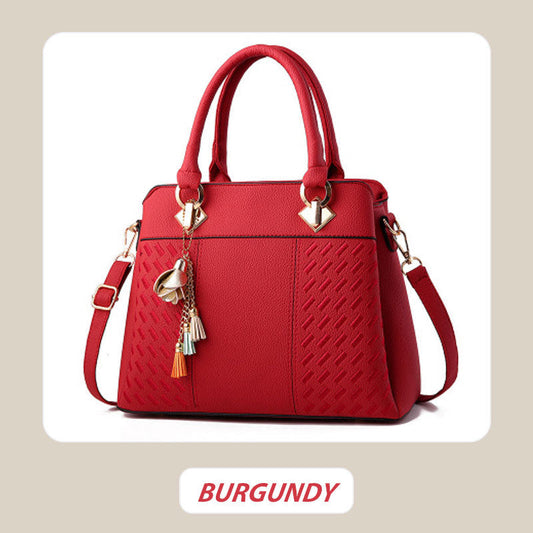 Stylish Ladies Handbag with Chain Tassel Detail - Befez