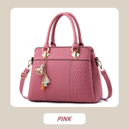 Stylish Ladies Handbag with Chain Tassel Detail