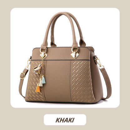 Stylish Ladies Handbag with Chain Tassel Detail