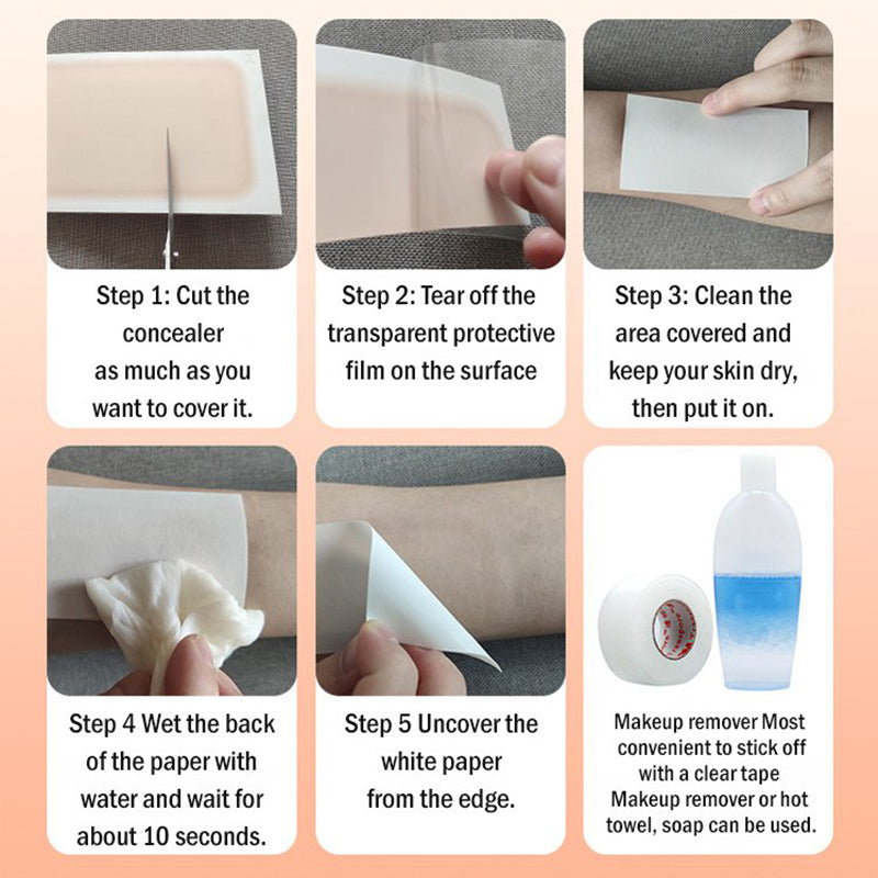 Thin Skin Concealer Patch for Tattoos and Scars