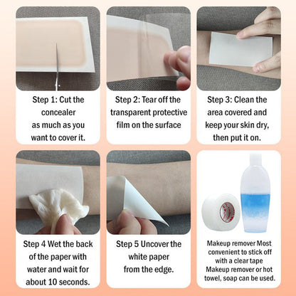 Thin Skin Concealer Patch for Tattoos and Scars