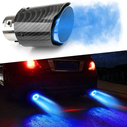 Befez | LED Muffler Tip - Carbon Fiber with Flame Design