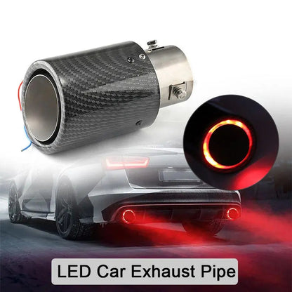 Befez | LED Muffler Tip - Carbon Fiber with Flame Design