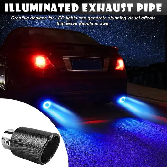 Befez | LED Muffler Tip - Carbon Fiber with Flame Design - Befez