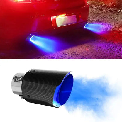 Befez | LED Muffler Tip - Carbon Fiber with Flame Design