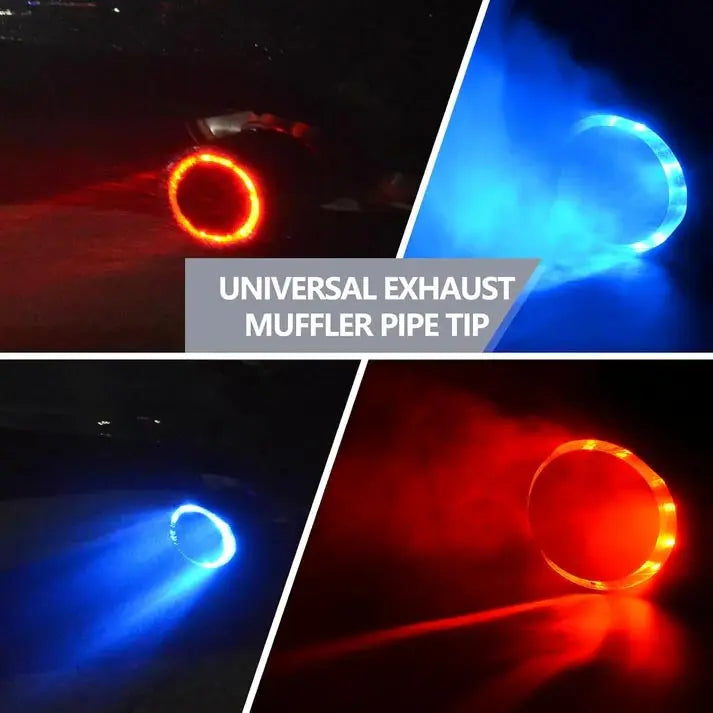 Befez | LED Muffler Tip - Carbon Fiber with Flame Design