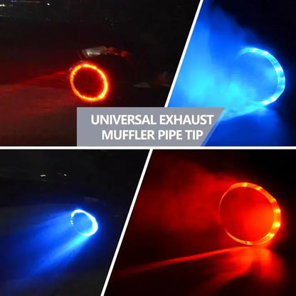 Befez | LED Muffler Tip - Carbon Fiber with Flame Design