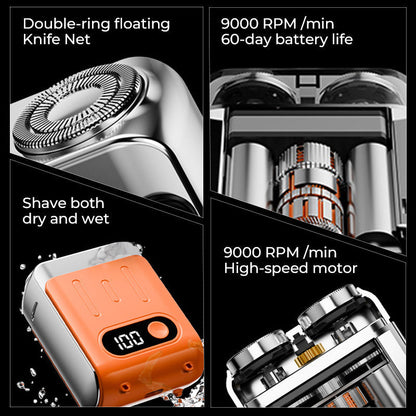Compact Travel Rechargeable Men's Shaver
