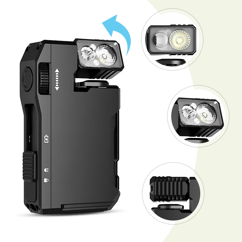 Compact LED Pocket Flashlight with Adjustable Beam