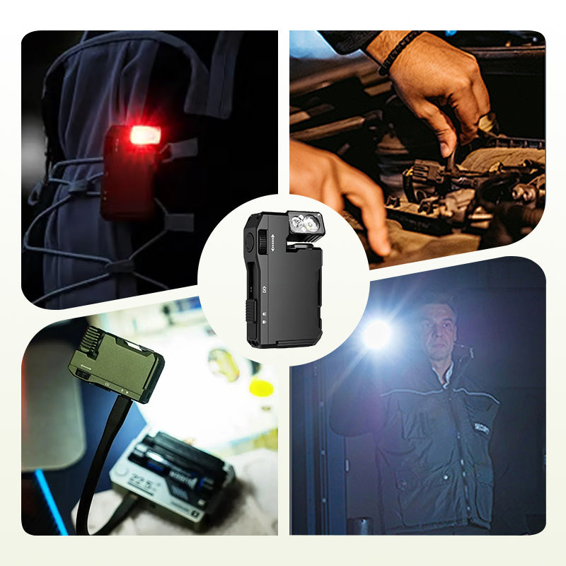 Compact LED Pocket Flashlight with Adjustable Beam