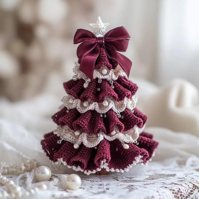 Pretty Handmade Crochet Christmas Trees