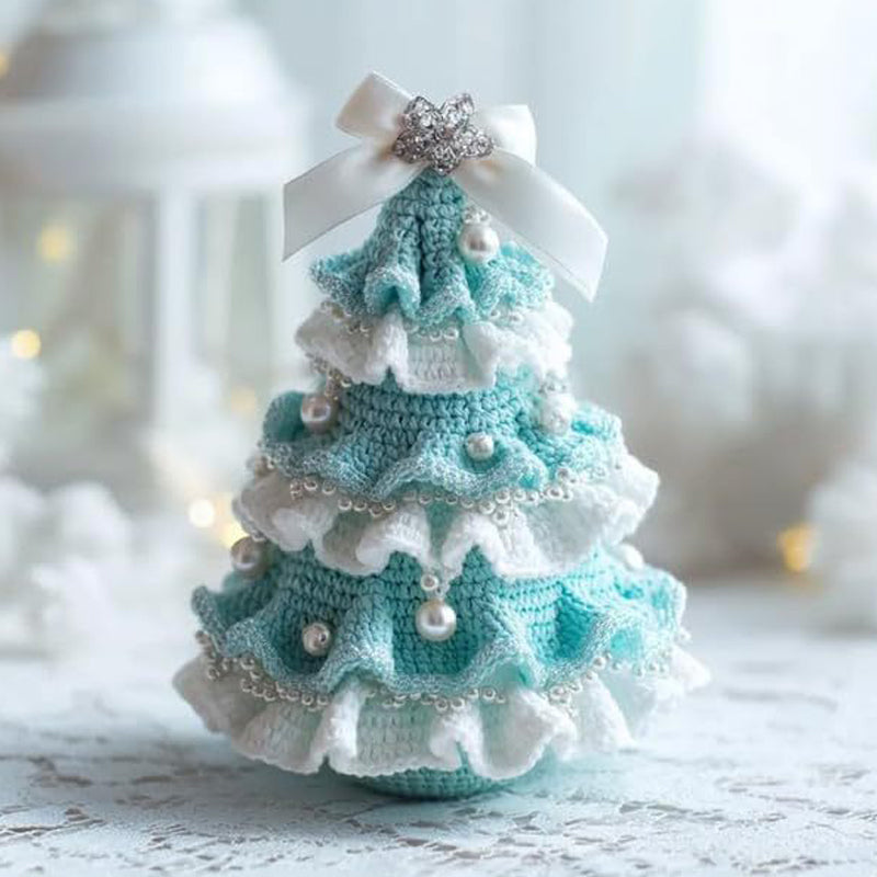 Pretty Handmade Crochet Christmas Trees
