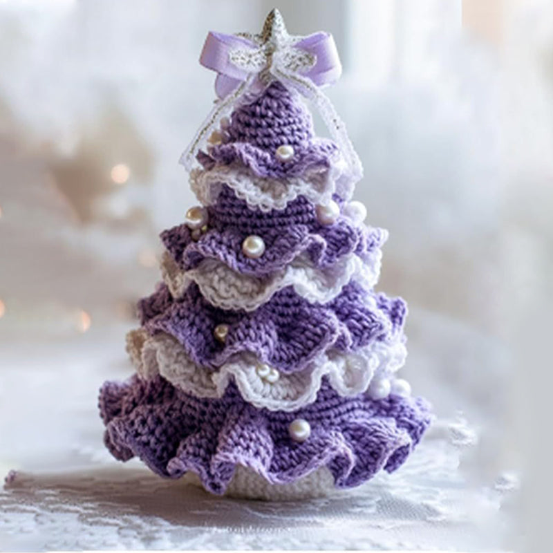 Pretty Handmade Crochet Christmas Trees
