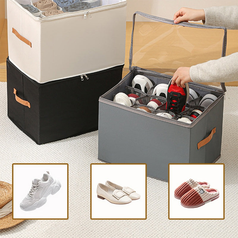 Space Saving Collapsible Shoe Storage for Closets