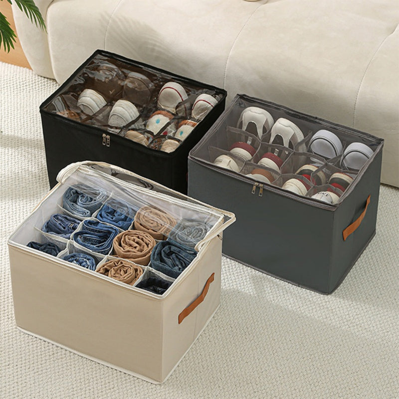 Space Saving Collapsible Shoe Storage for Closets