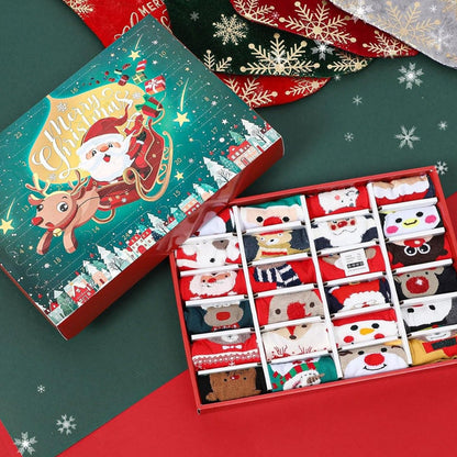 Warm Festive Holiday Socks Gift Set