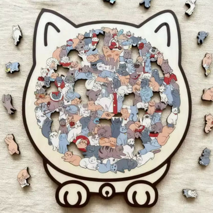Befez | Wooden Cat Interactive Toy