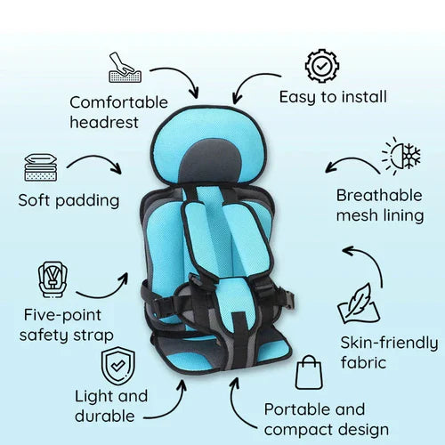 Compact Folding Kids Car Booster Seat