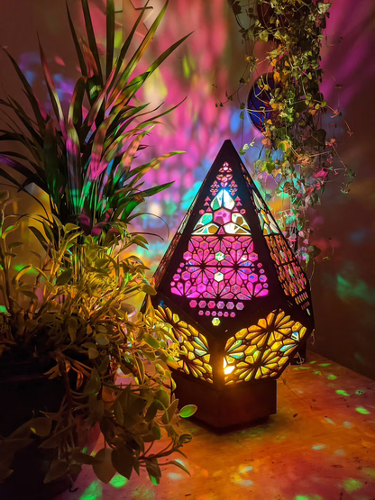 Colorful Glass LED Desk Lamp