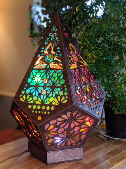 Colorful Glass LED Desk Lamp