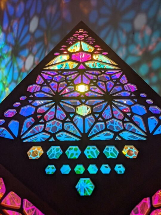 Colorful Glass LED Desk Lamp