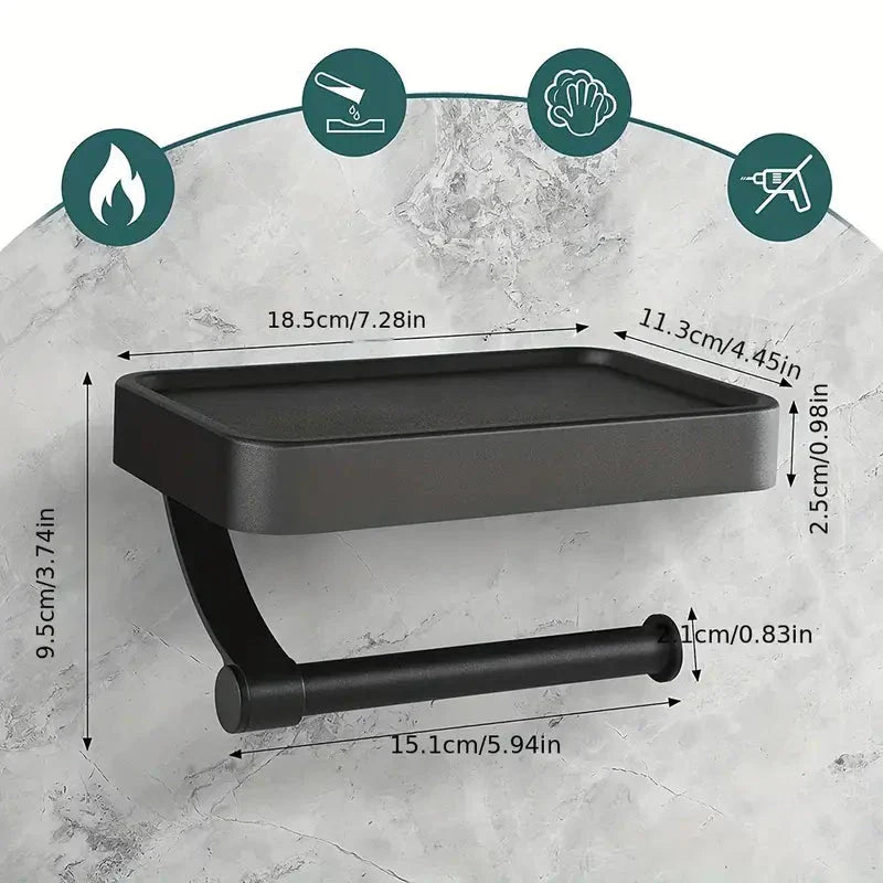 Befez | Stalux Bathroom Tissue Holder with Storage