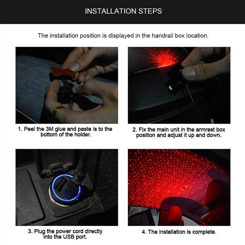 Colorful Night Sky Car Lamp