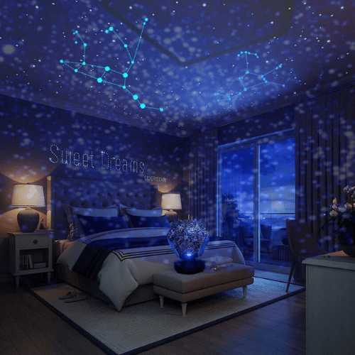 Colorful Night Sky Projector Table Lamp