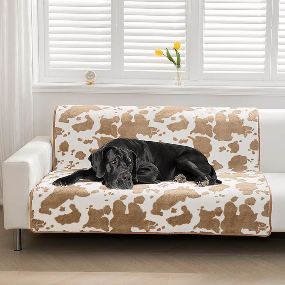 Soft Plush Animal Blanket with Cow Design - Befez