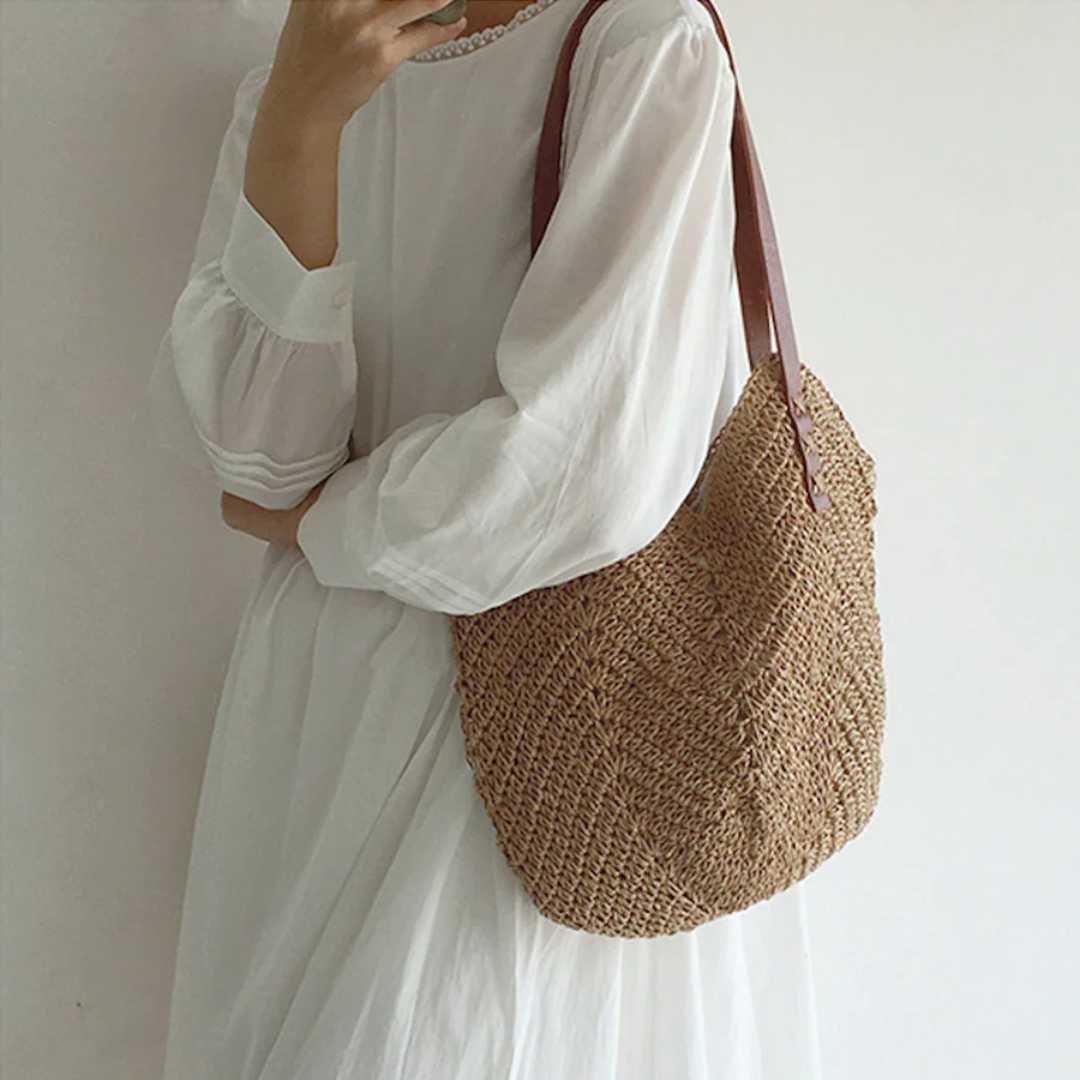 Chic Fabric Tote Bag for Ladies