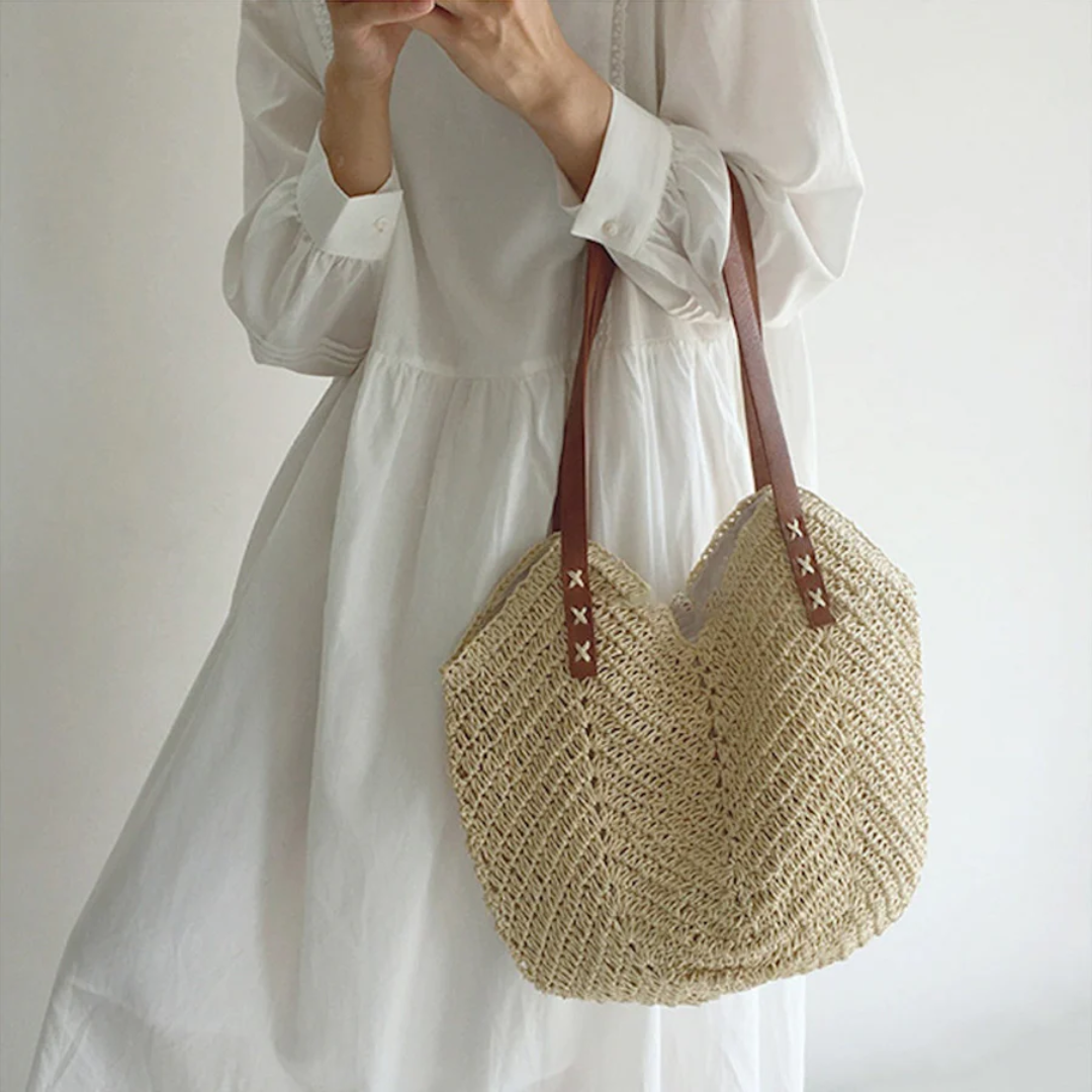 Chic Fabric Tote Bag for Ladies - Befez