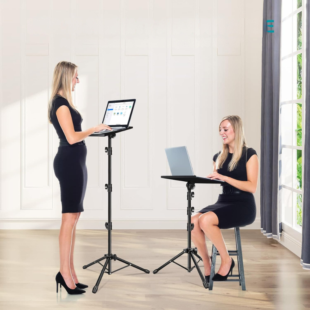 Portable Folding Laptop Desk with Wheels and Dual Trays - Befez