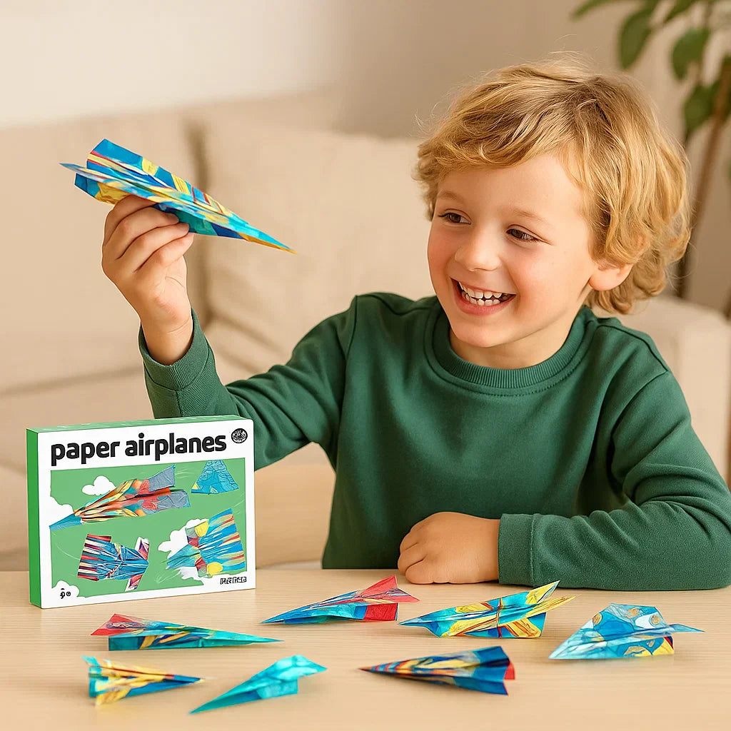 Fun Paper Airplane Kit with Easy Guide
