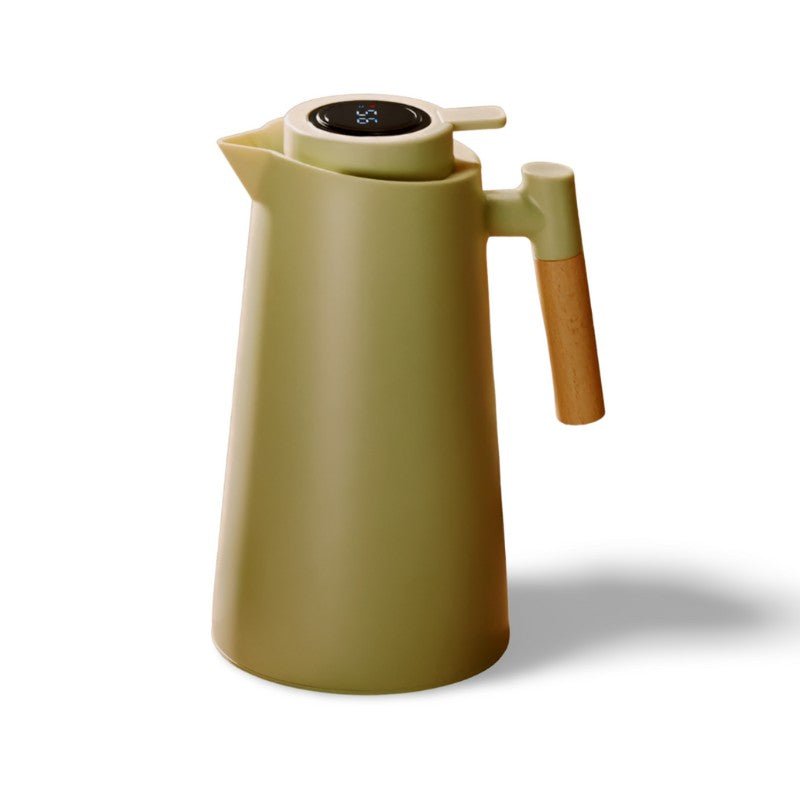 Smart Thermal Jug with Touchscreen and Wood Grip - Befez