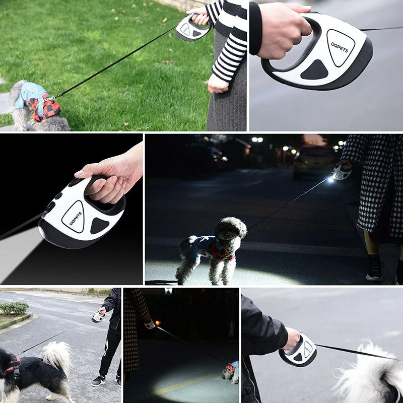 Premium Retractable Dog Leash with LED Light