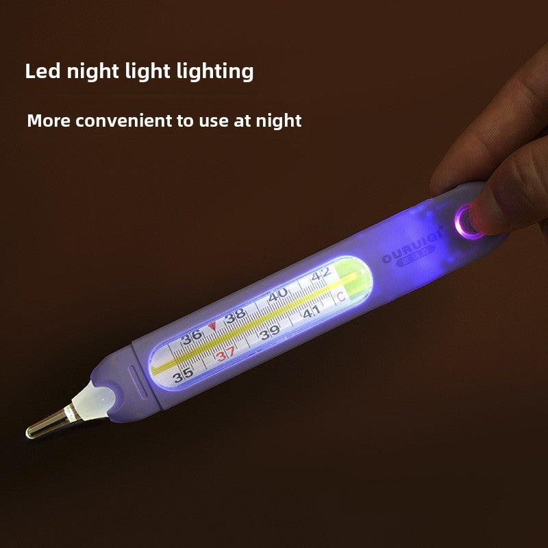 Compact Digital Thermometer with LED Screen and Wristband