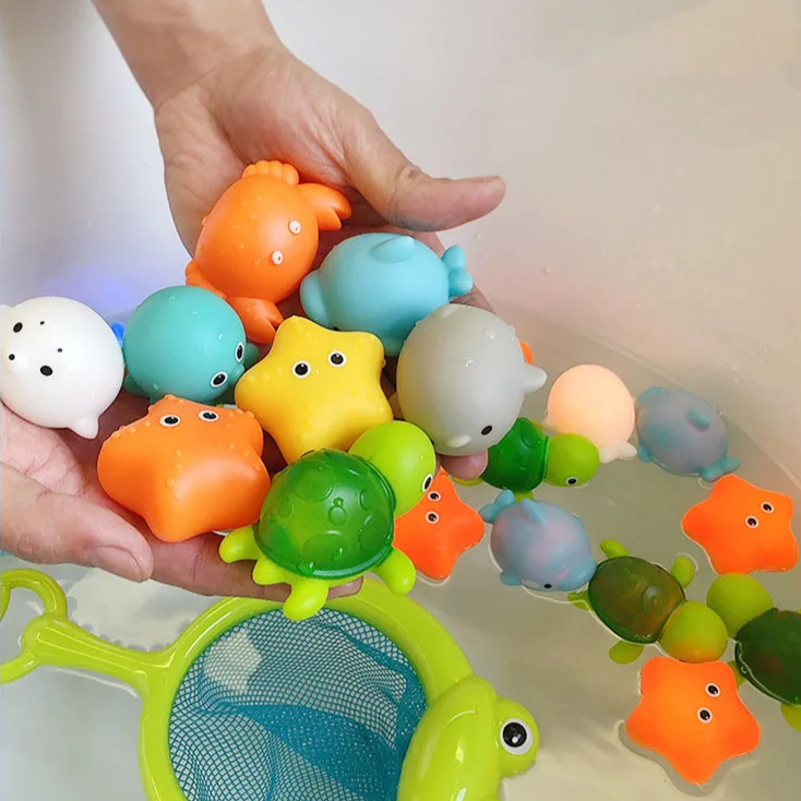 Colorful Fun Bath Toys Set - Theodore