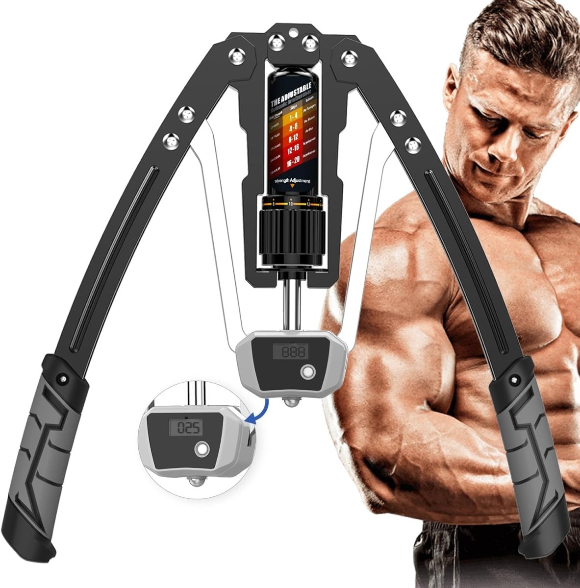 Pro Adjustable Arm Strength Trainer 10-200kg Resistance