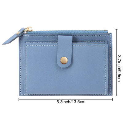 Slim Ladies Leather Card Wallet