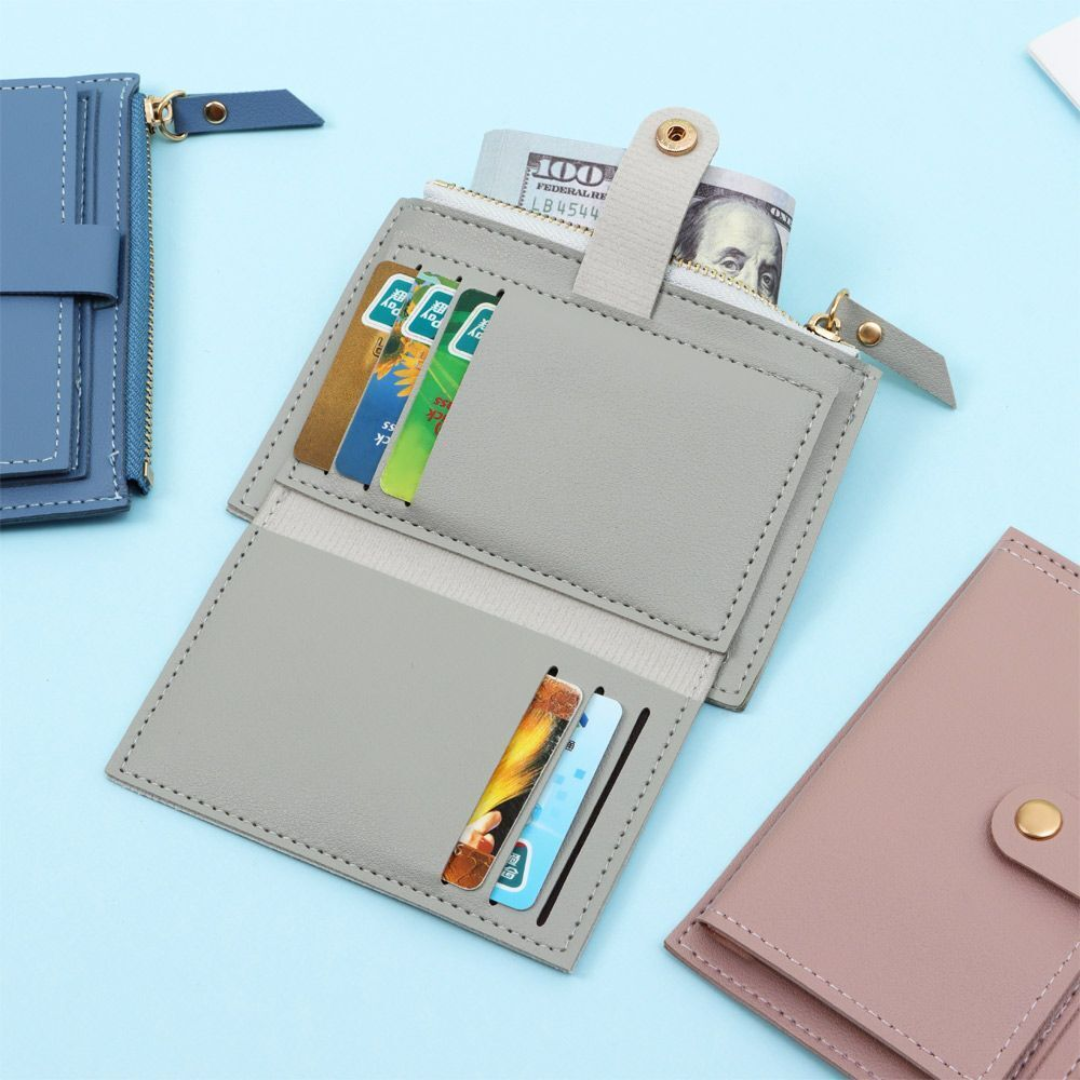 Slim Ladies Leather Card Wallet