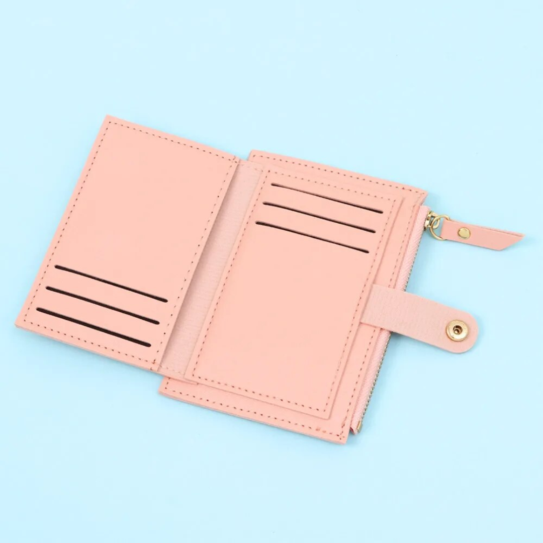 Slim Ladies Leather Card Wallet