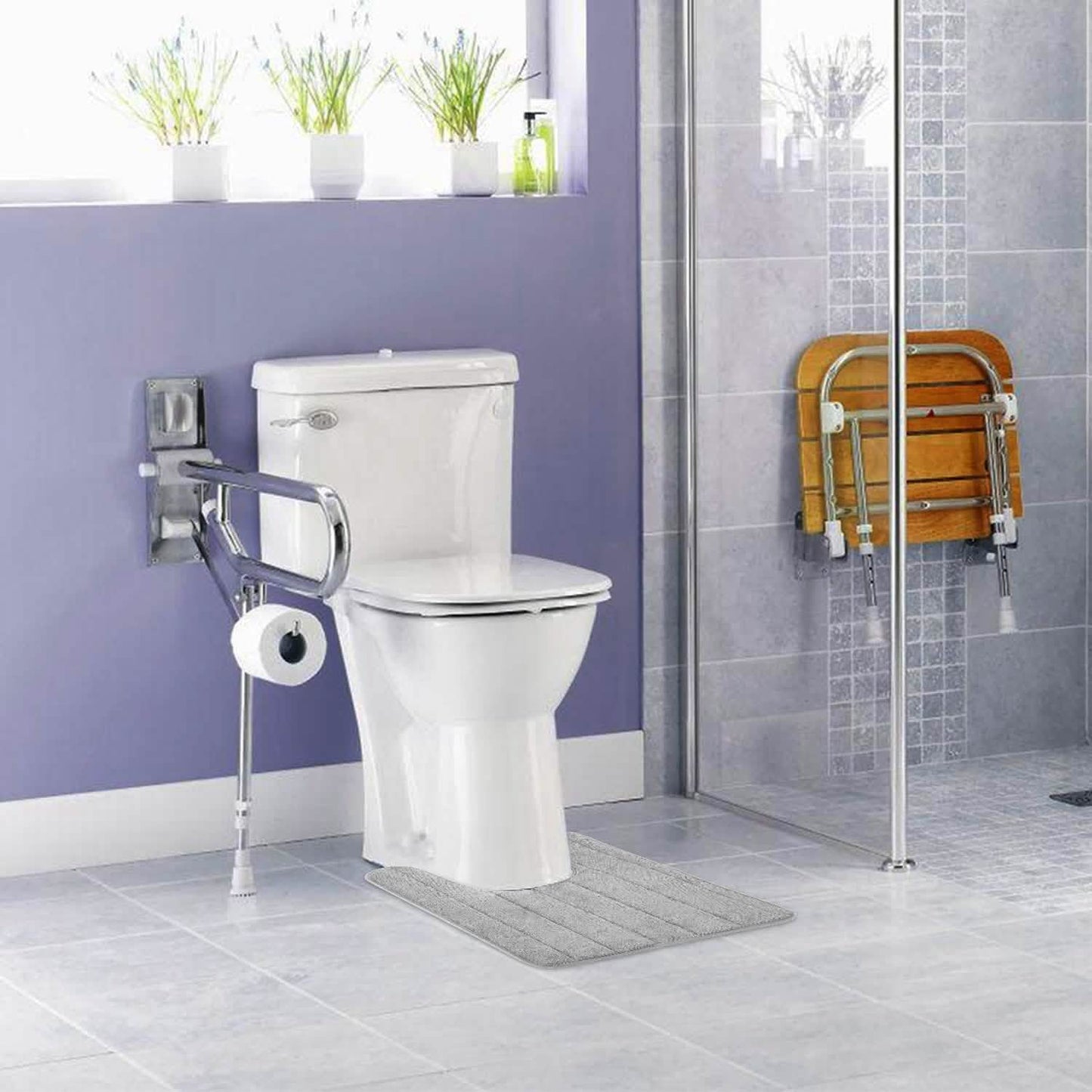 Contoured Anti-Slip Bathroom Mat