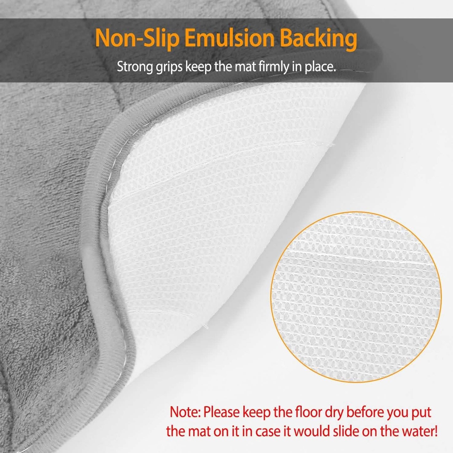 Contoured Anti-Slip Bathroom Mat