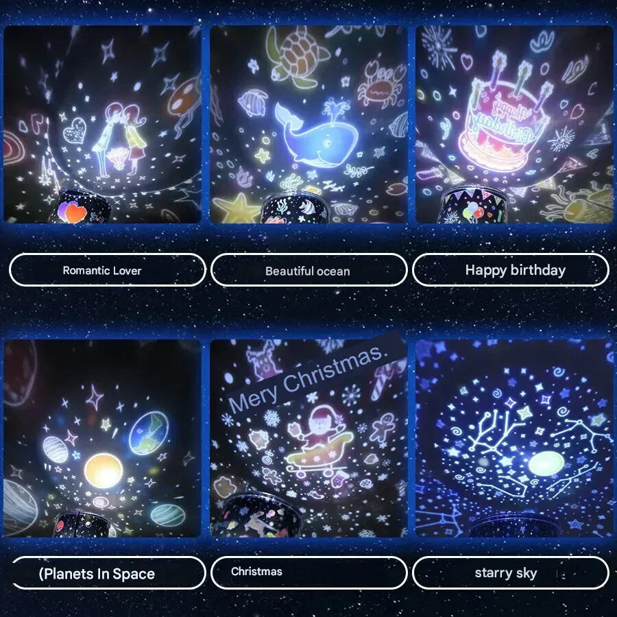 Colorful Kids Star Night Light