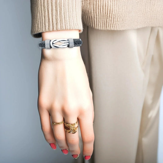Timeless Love Knot Genuine Leather Bracelet - Befez
